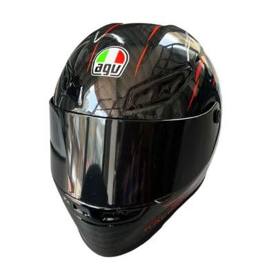 AS - AGV RACING REPLICA DESIGN - PET'S HELMET - BLK/RED