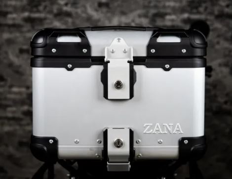 ZANA-ALUMINIUM TOP BOX-TOP CASE-SILVER-45L