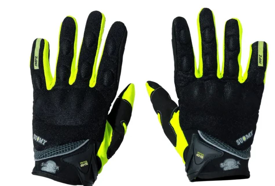 AS - SOUMY SU09 TOUCH - RIDING GLOVE - BLK/GRN