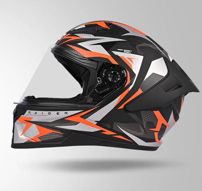 STUDDS - RAIDER SUPER D1 - FULL FACE HELMET - BLK/N10 ORNG