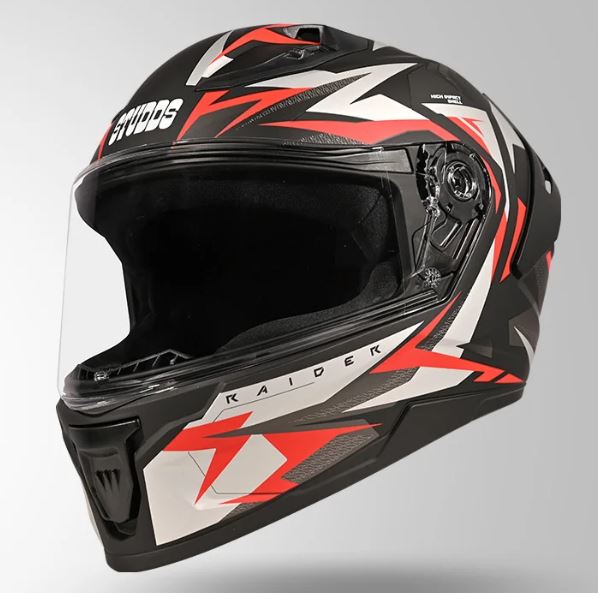 STUDDS - RAIDER SUPER D1 - FULL FACE HELMET - BLK/N2 RED