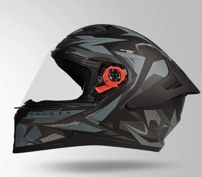 STUDDS - RAIDER SUPER D1 - FULL FACE HELMET - BLK/N4 GREY