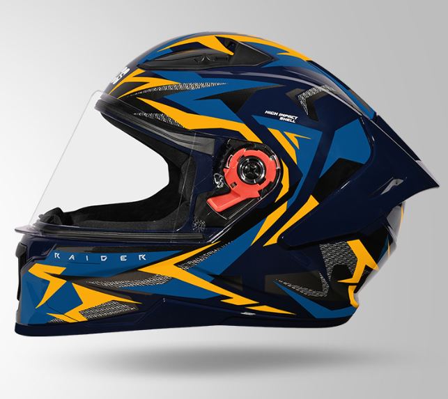 STUDDS - RAIDER SUPER D1 - FULL FACE HELMET - BLUE/N5 YELLOW