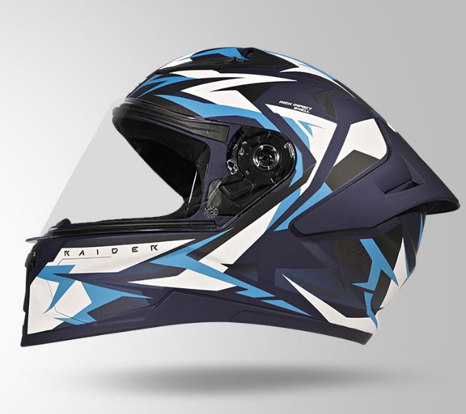 STUDDS - RAIDER SUPER D1 - FULL FACE HELMET - BLUE/N6 WHITE