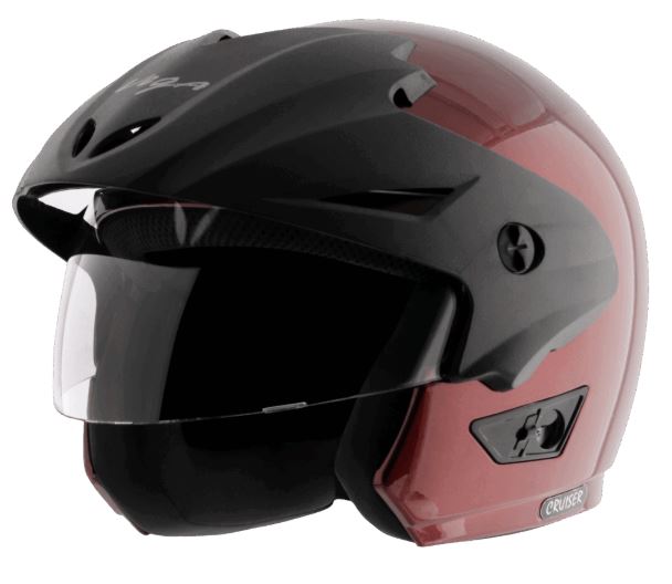 VEGA - VEGA CRUISER DX - HALF FACE HELMET - W/P BURGUNDY