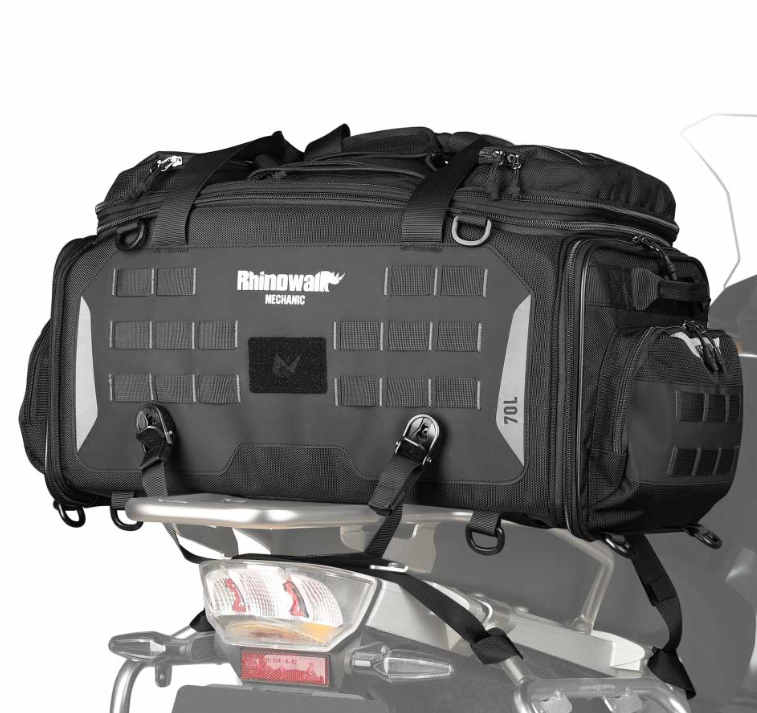 RHINOWALK - MJX2003BK MECHANIC SERIES - TAIL BAG - 50-70L