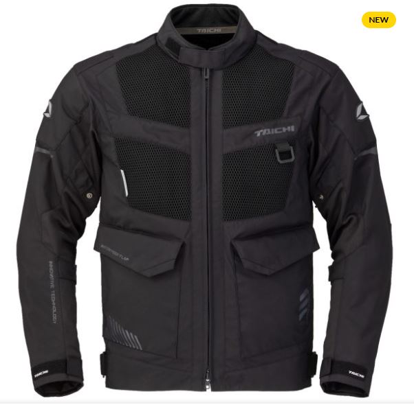 RS TAICHI - KOMPASS AIR - RIDING JACKET - BLK-GREY