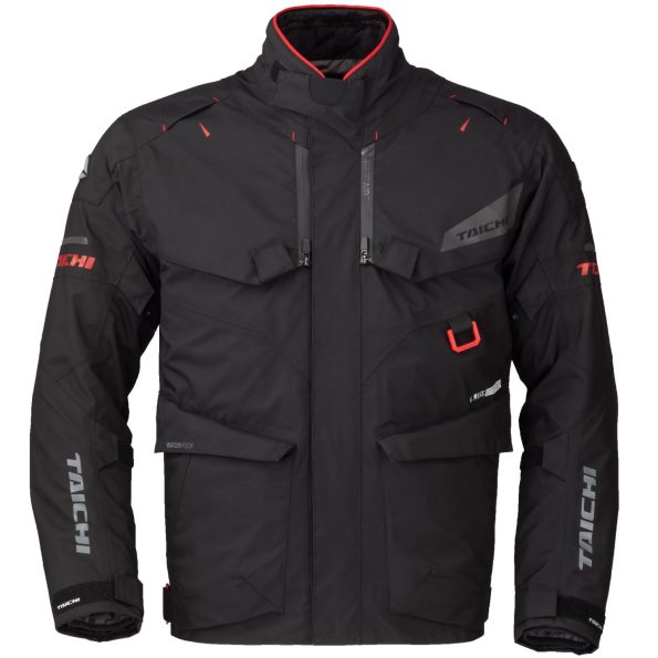 RS TAICHI - DRYMASTER COMPASS - RIDING JACKET - BLK-RED 