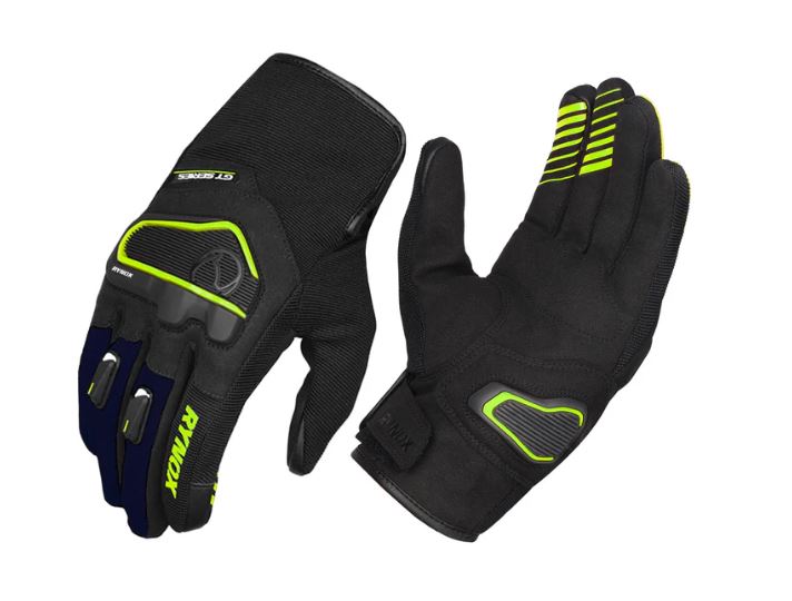 RYNOX - HELIUM GT 2 - RIDING GLOVE - BLK/HI-VIZ GREEN