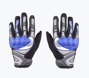 AS - CUIRASSIER - RIDING GLOVE - BLU/GREY 