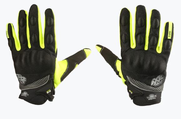 AS - AXE RACING ST09 - RIDING GLOVE - BLK/YLO