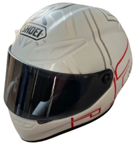 AS - SHOEI WITH SPIDER - PET'S HELMET - WHITE