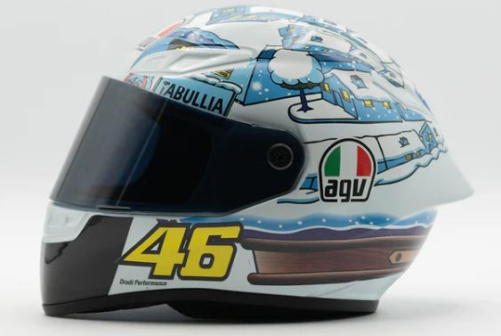 AS - AGV PISTA - PET'S HELMET - WHITE/BLU