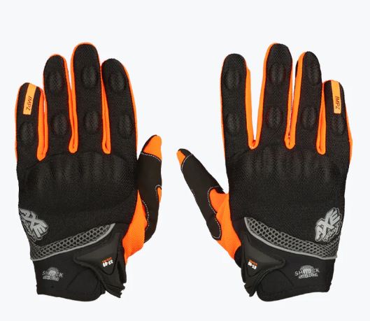 AS - AXE RACING ST09 - RIDING GLOVE - BLK/ORG