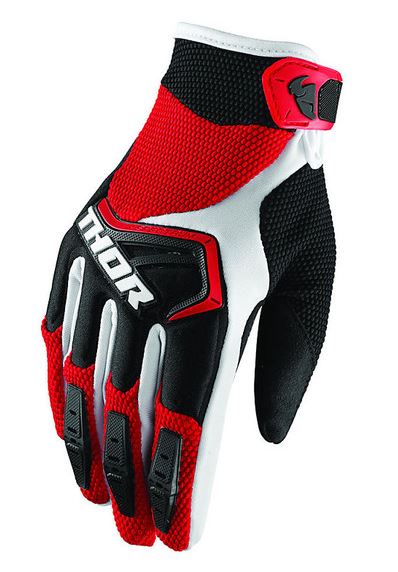 AS - THOR SPECTRUM - RIDING GLOVE - WHT/RED