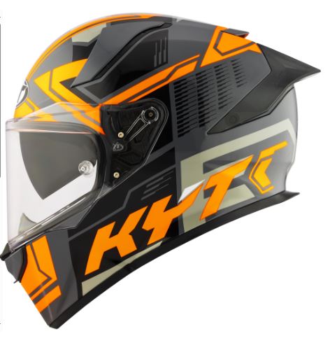 KYT - R2R PRO OCTANE MATT - FULL FACE HELMET - ORANGE