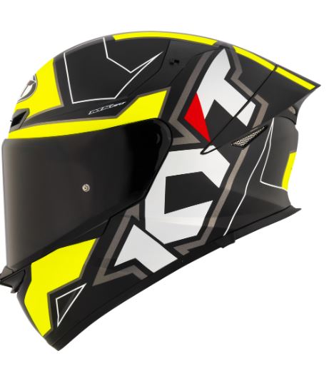 KYT - TT-REVO ELECTRON MATT - FULL FACE HELMET - BLACK / YELLOW