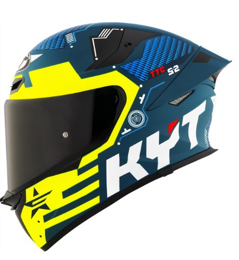 KYT - TT-REVO FUSELAGE MATT - FULL FACE HELMET - YELLOW
