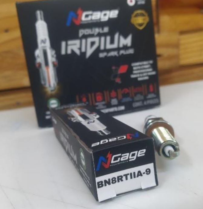 NGAGE - DOUBLE IRIDIUM SPARK PLUG-BN8RTIIA-9 - MOTOR CYC ACC.