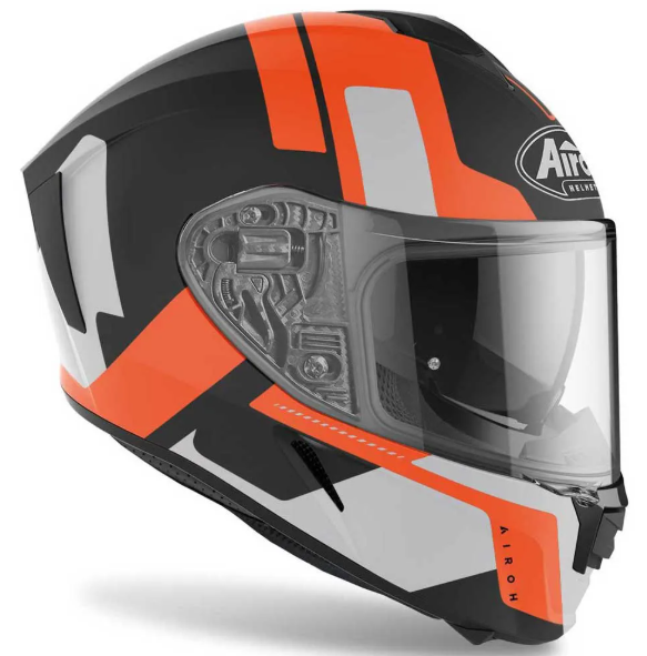  AIROH-SPARK RISE-FULL FACE HELMET-MATT BLK/ORG