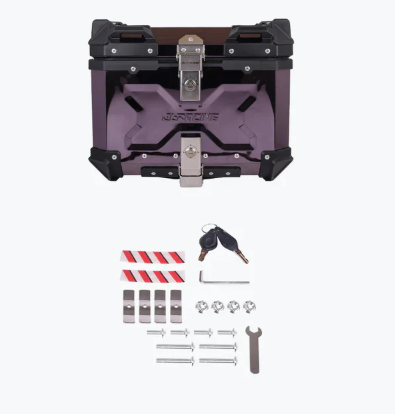 JB-ALUMINIUM X-TOP CASE-GLOSS TITANIUM-45L